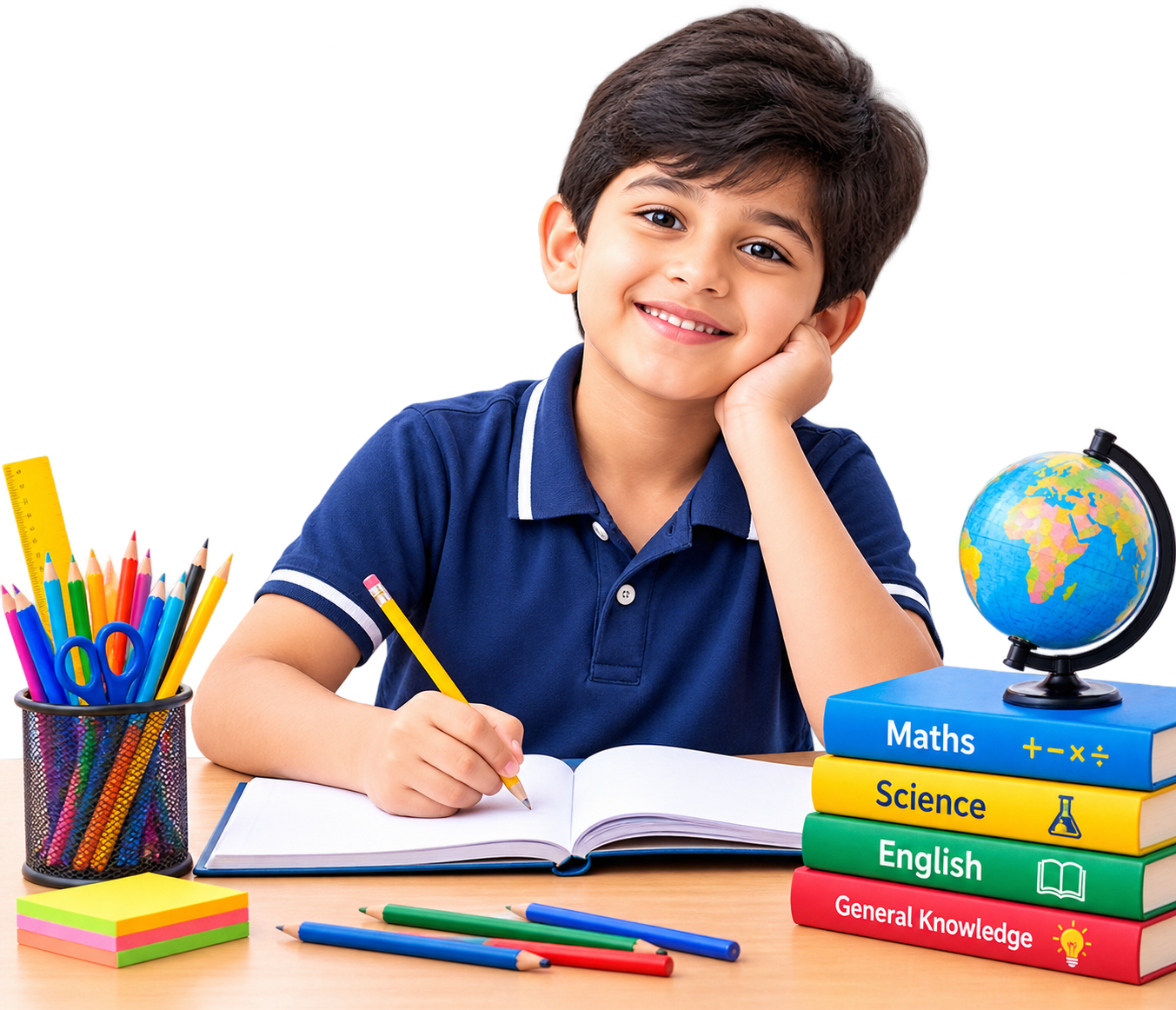 Young student studying
