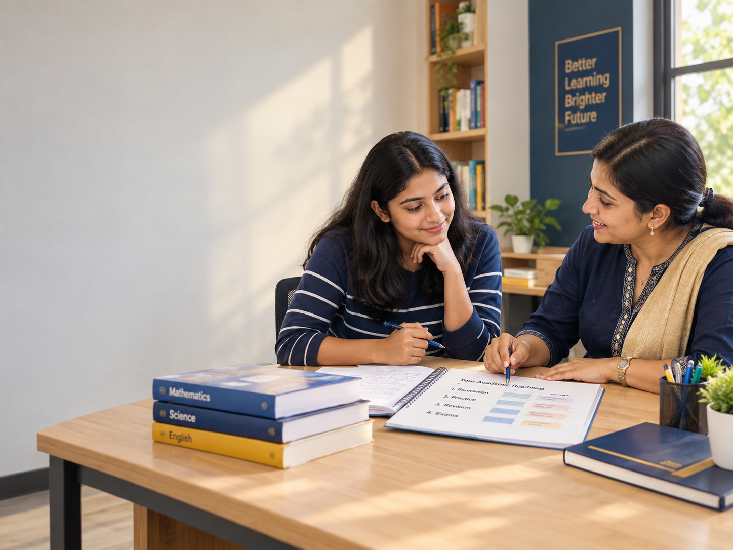 Adult learner studying