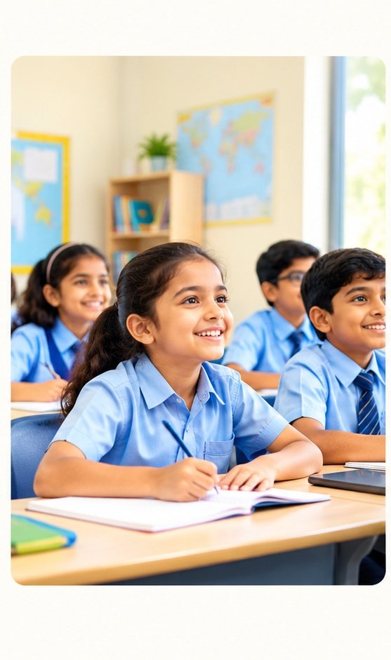 School students learning in a classroom at Synton Academy